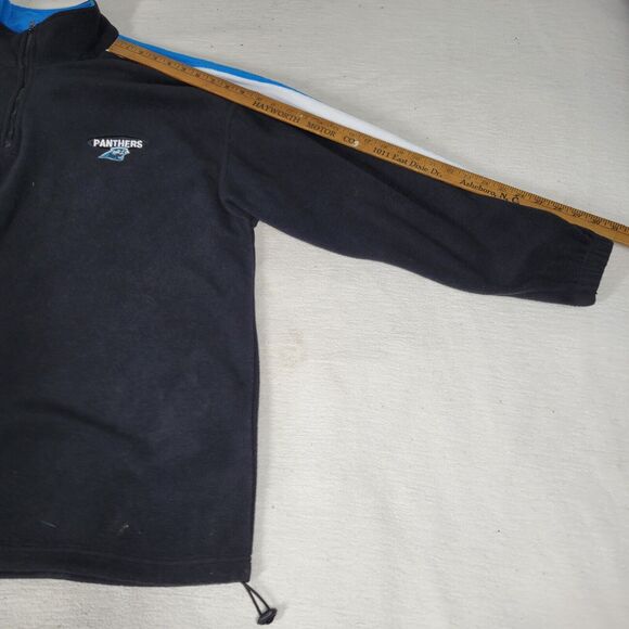 Carolina Panthers Jacket Size 2XL NFL Football 1/4 Zip Gray Sweater Pullover - Picture 11 of 16